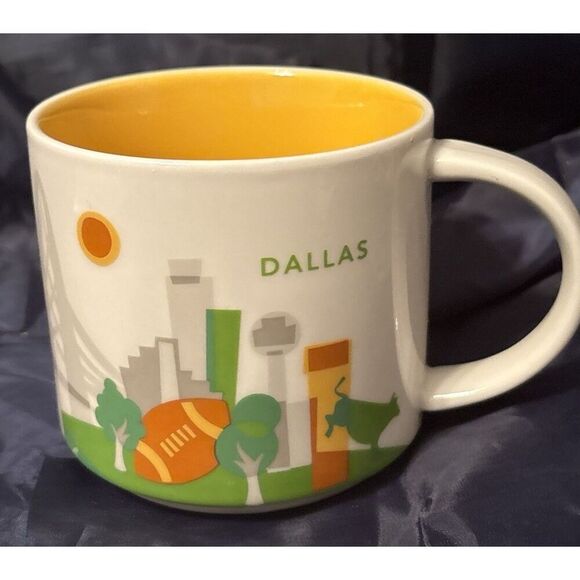 STARBUCKS Dallas Texas You are Here Collectible 2012 Collectible Coffee Mug 14oz - Picture 1 of 5